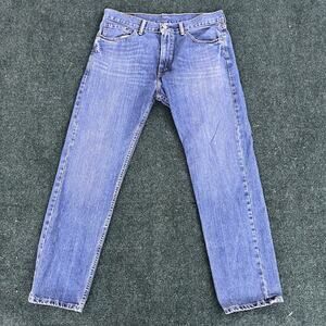 Levi's 505 Jeans Men's Size 36x32 Regular Fit Straight Leg Cotton Blue Denim